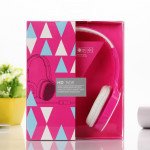 Wholesale High Quality Stereo Headphone with Mic TV09 (Hot Pink)